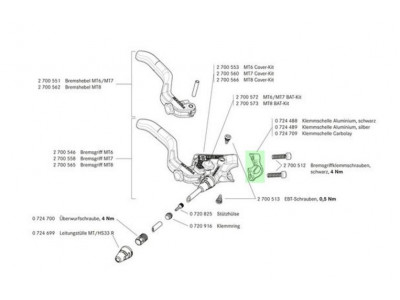 MAGURA Carbon Bar Clamp lever sleeve