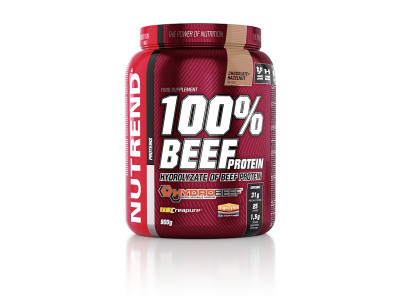 NUTREND 100% BEEF PROTEIN - chocolate + hazellockring 900 g