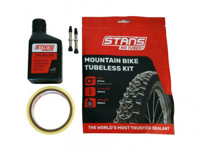 Stan's NoTubes STAN'S NO TUBES set for tubeless tires - sealant 200ml, insert 27mm, 44mm valve (2 pcs)