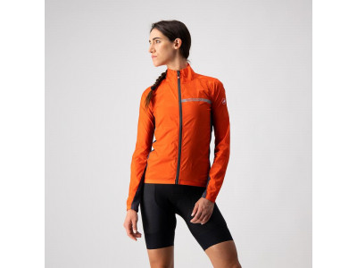 Castelli SQUADRA STRETCH women's jacket, red orange