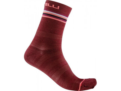 Castelli GO 15 women's socks, burgundy