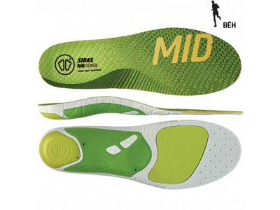 Sidas 3feet Run Sense Mid insoles, medium arch