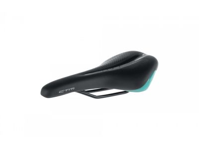 CTM Charisma women's saddle, 160 mm, black/turquoise