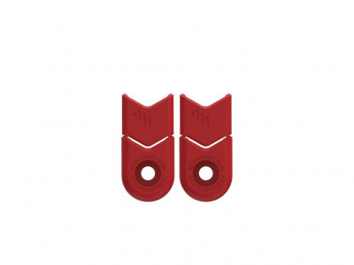 All Mountain Style protective caps for cranks, red