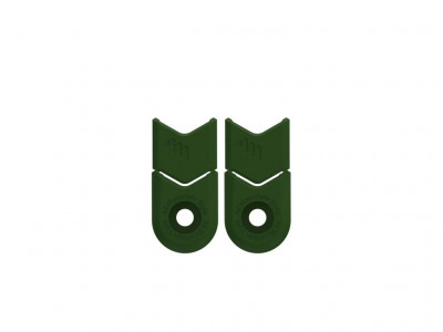 All Mountain Style protective caps for cranks, green