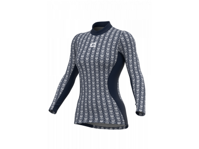 ALÉ Intimo Cubes women's long sleeve t-shirt, navy blue