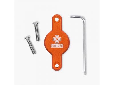 Muc-Off Secure Tag holder holder for locator, under the basket, orange