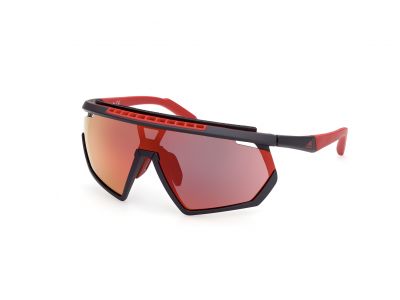 adidas Sport SP0029-H glasses, matte black/roviex mirror