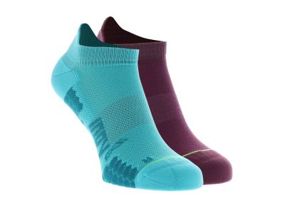 inov-8 TRAILFLY SOCK LOW women's socks, purple/blue