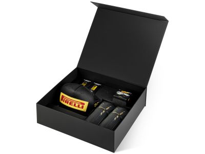 Pirelli 150th Anniversary Prestige Box, tires, 2 pcs, P Zero Race 700x26C Gold, kevlar