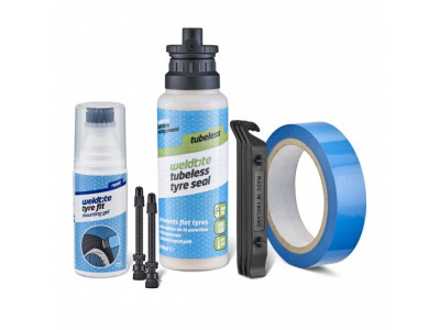 Weldtite Complete Tubeless MTB conversion kit for tubeless tires