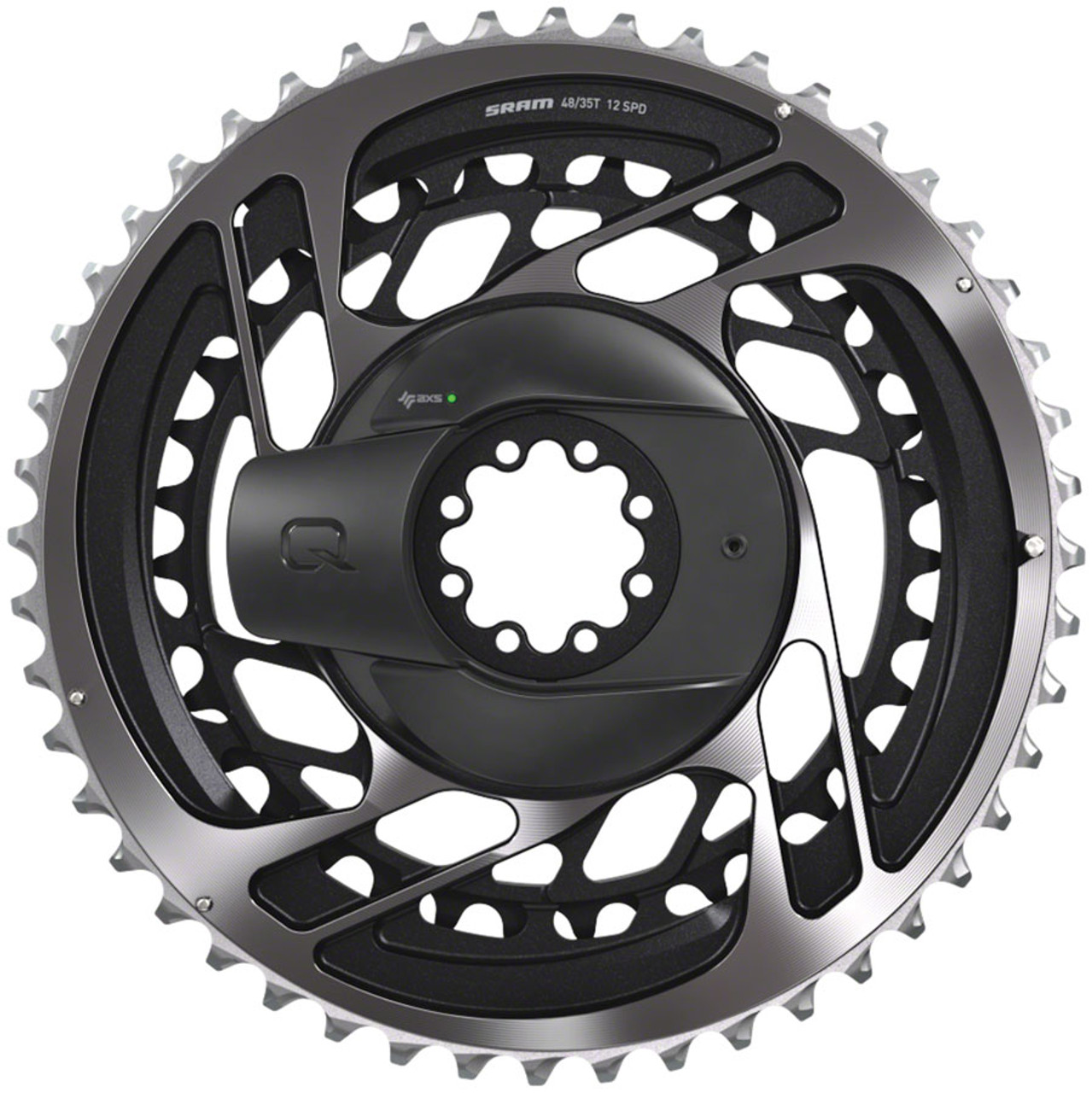 SRAM RED AXS Power Meter Kit - 50/37t, 2x12-Speed, 8-Bolt Direct-Mount, Polar Gray, D1