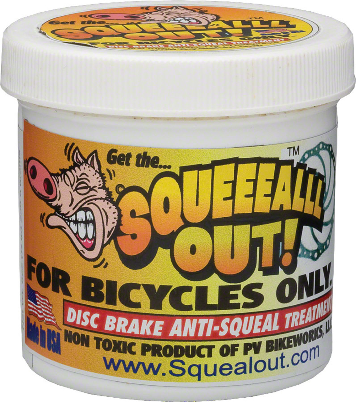 PV Bike Works Squeal Out Anti-squeal Disc Brake Paste: 8oz Jar