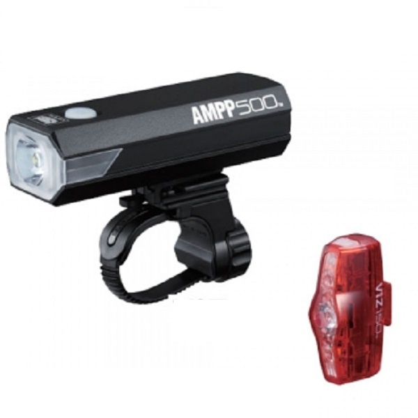 Cateye AMPP500 Light + VIZ150 Safety Lamp Set