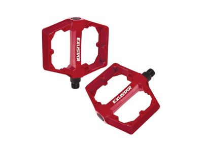 Exustar PB70 platform pedals, red