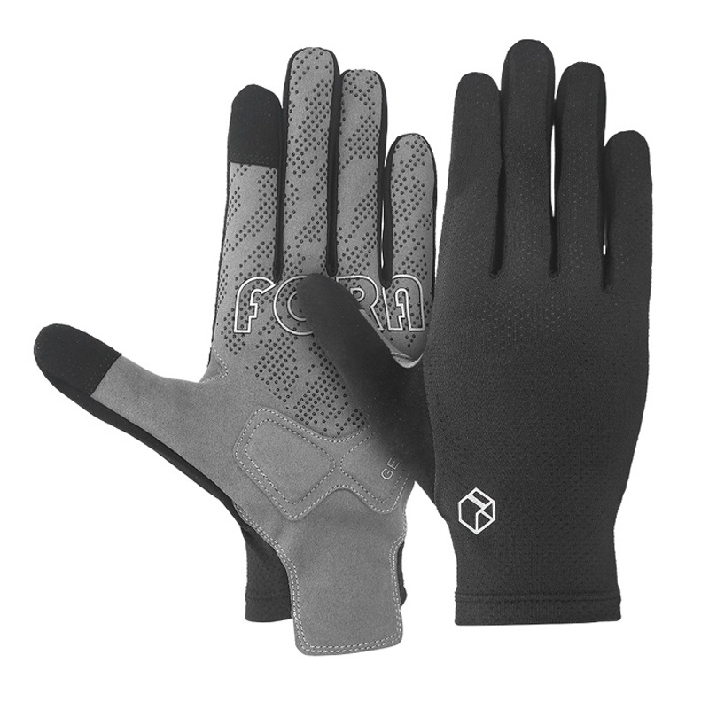 Fora Mash Long Finger Gloves Black