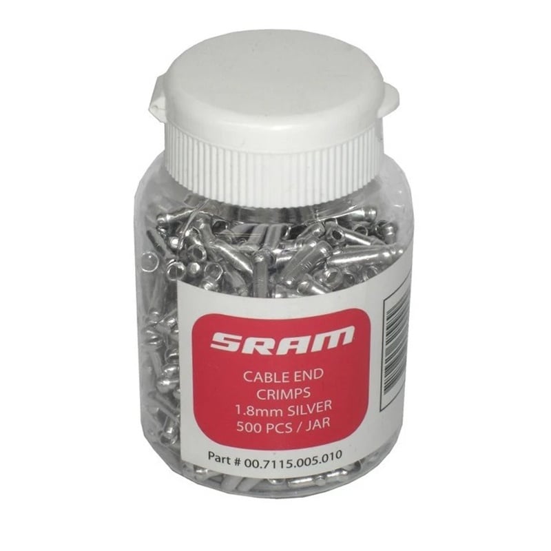 Sram Brake Cable End Clamp 500ea/1box Silver